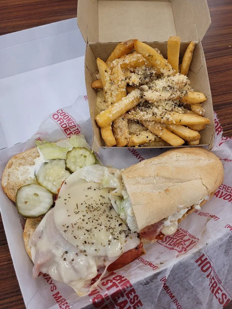 Italian Sub & Parmesan Garlic Fries